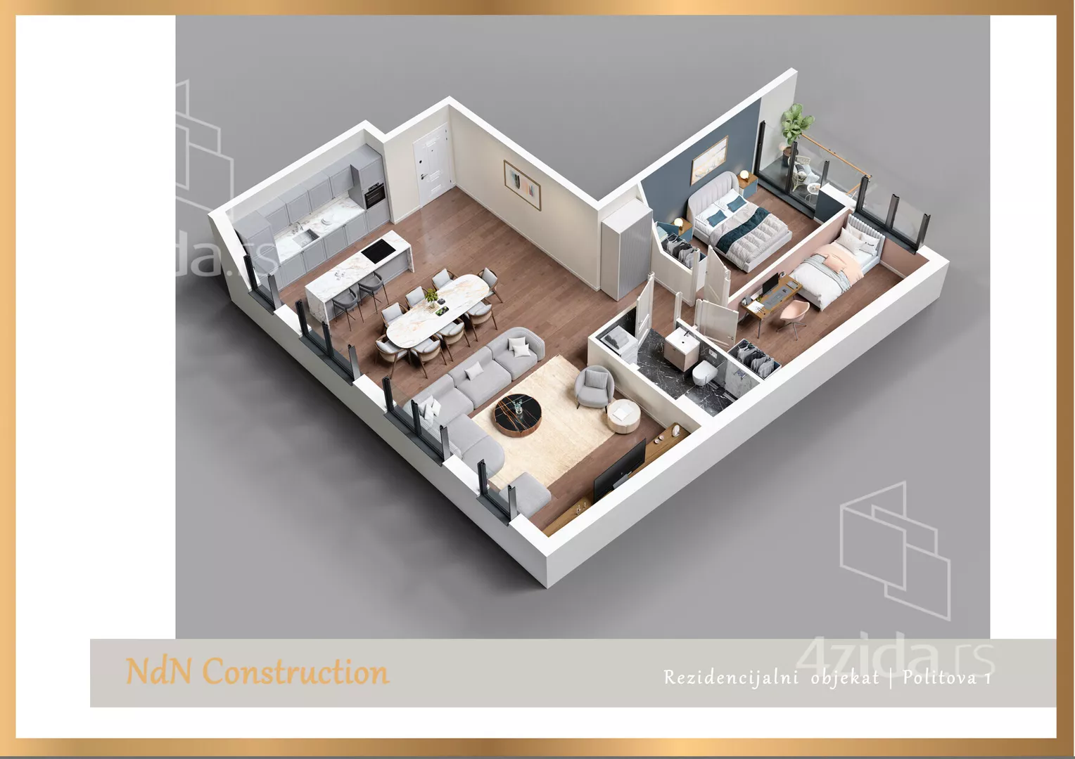 Trosoban stan | 4zida