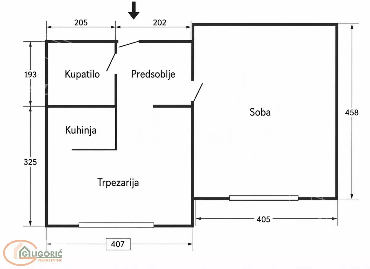 Jednoiposoban stan | 4zida