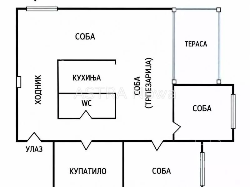 Trosoban stan | 4zida