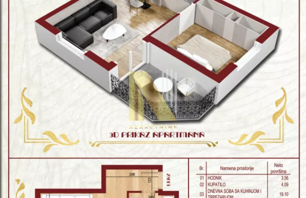 Dvosoban stan | 4zida