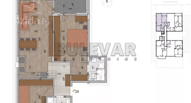 Trosoban stan | 4zida