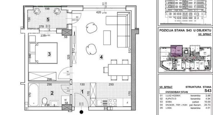 Dvosoban stan | 4zida