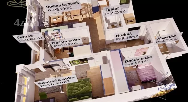 Četvorosoban stan | 4zida