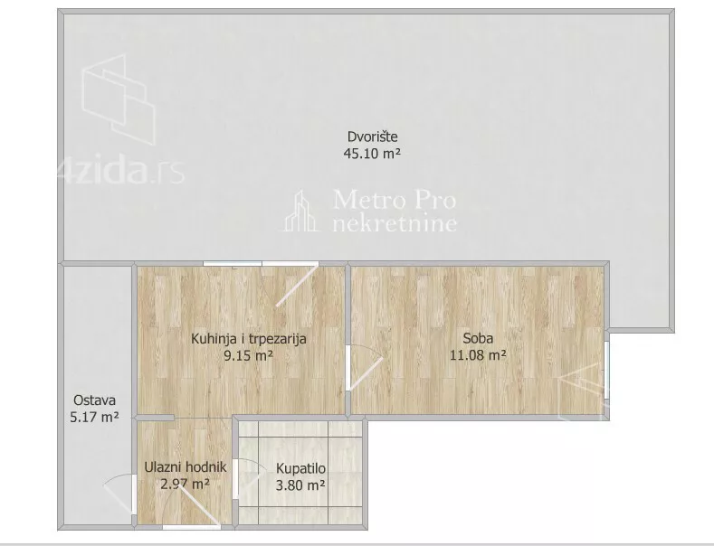 Jednosoban stan | 4zida