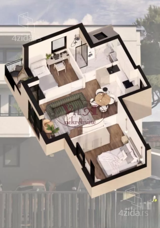 Dvoiposoban stan | 4zida