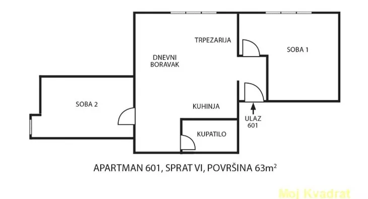 Trosoban stan | 4zida