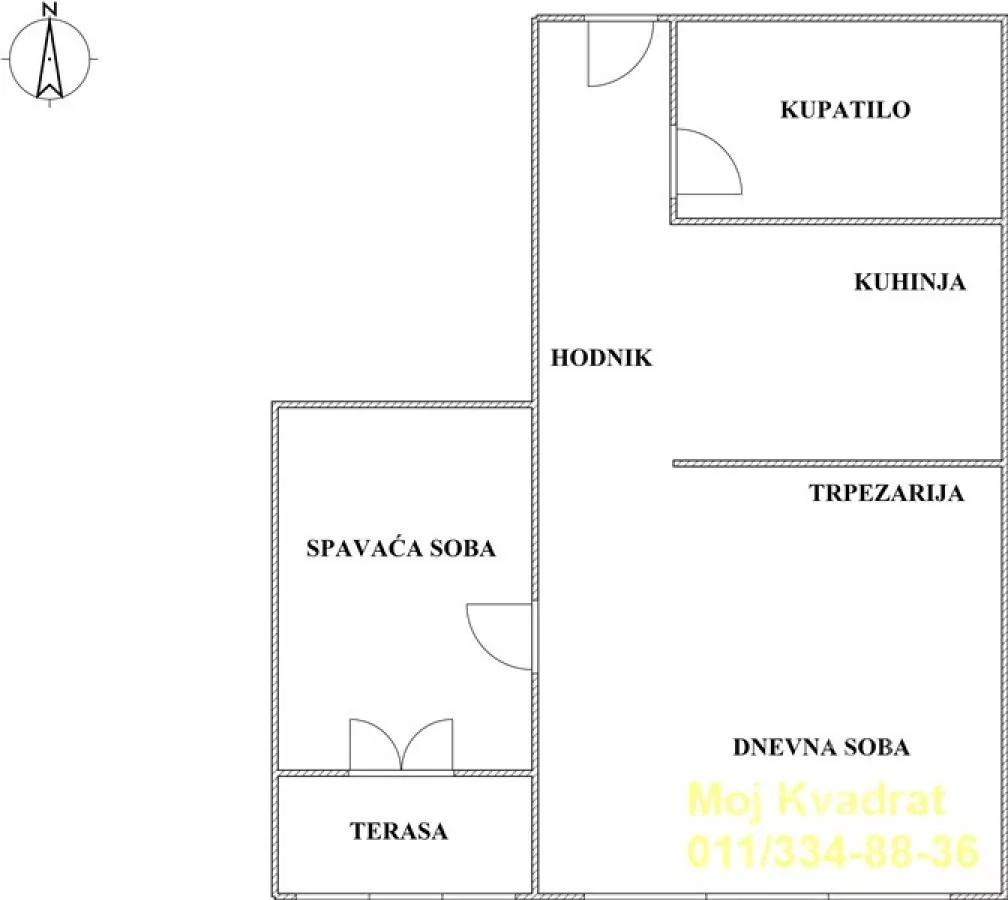 Jednoiposoban stan | 4zida