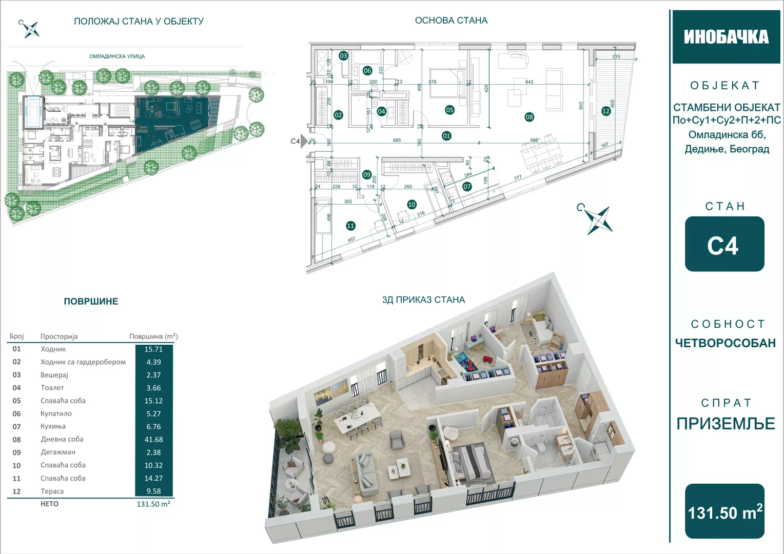 Četvorosoban | 4zida