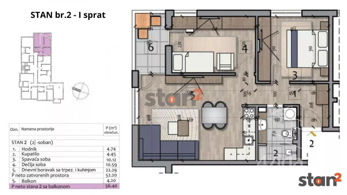 Dvoiposoban stan | 4zida