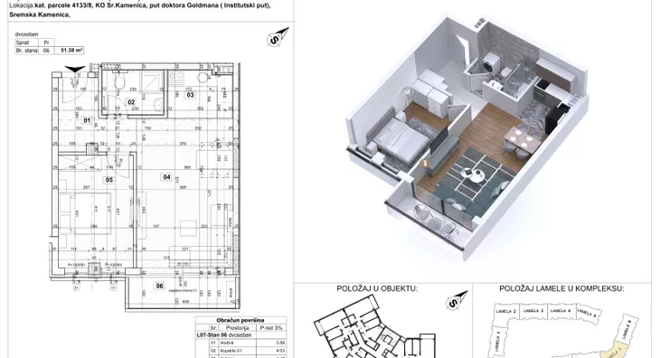 Dvosoban stan | 4zida