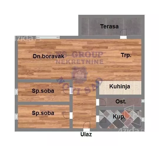 Trosoban stan | 4zida