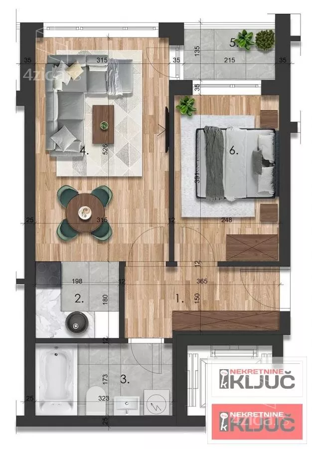 Dvosoban stan | 4zida