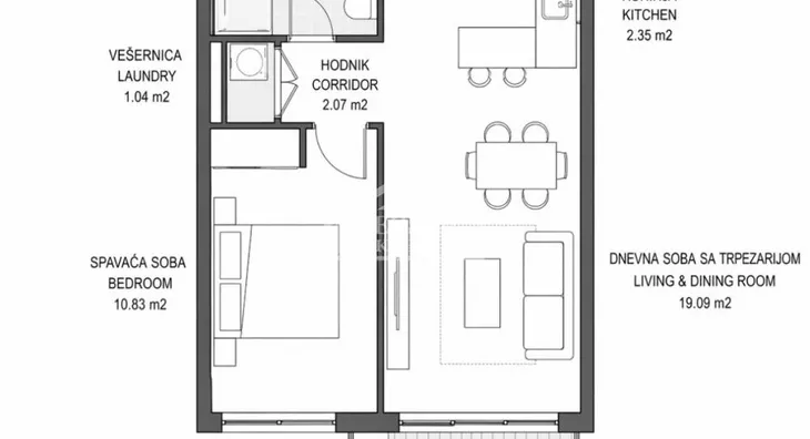 Dvosoban stan | 4zida