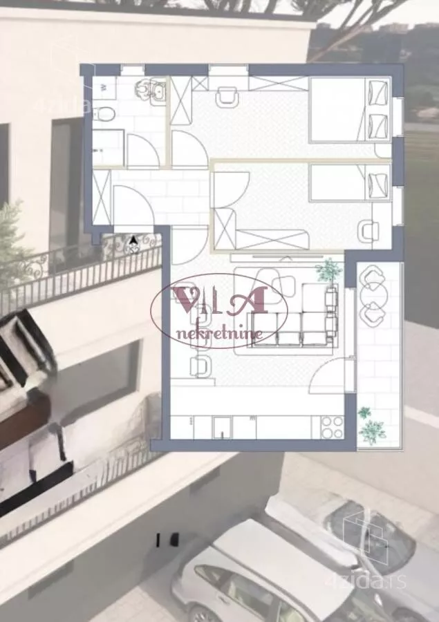 Dvoiposoban stan | 4zida