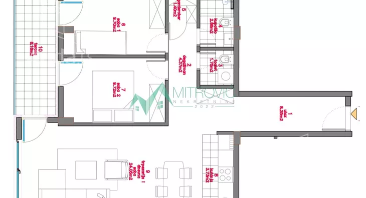 Trosoban stan | 4zida