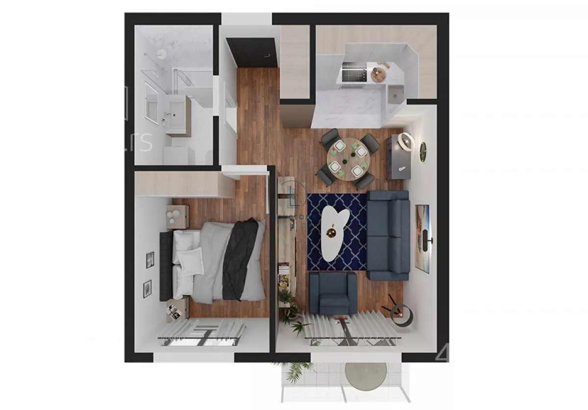 Jednoiposoban stan | 4zida