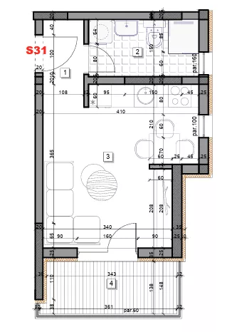 Garsonjera | 4zida