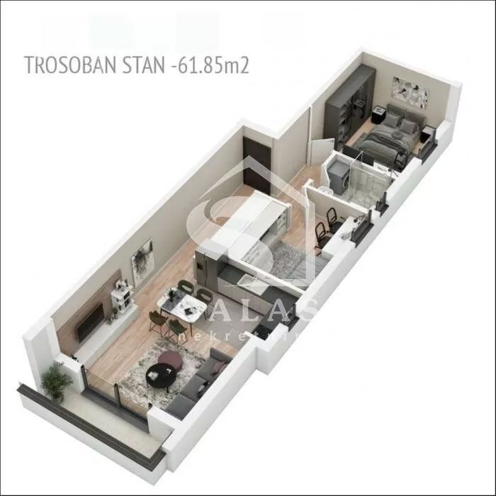 Trosoban stan | 4zida