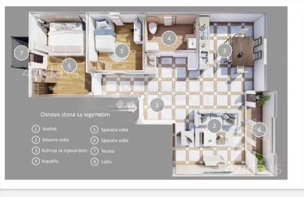 Trosoban stan | 4zida