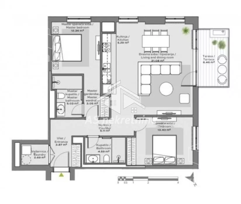 Trosoban stan | 4zida