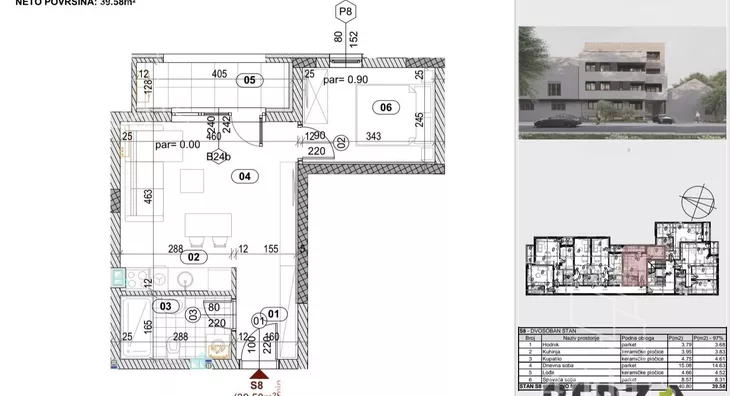 Jednoiposoban stan | 4zida