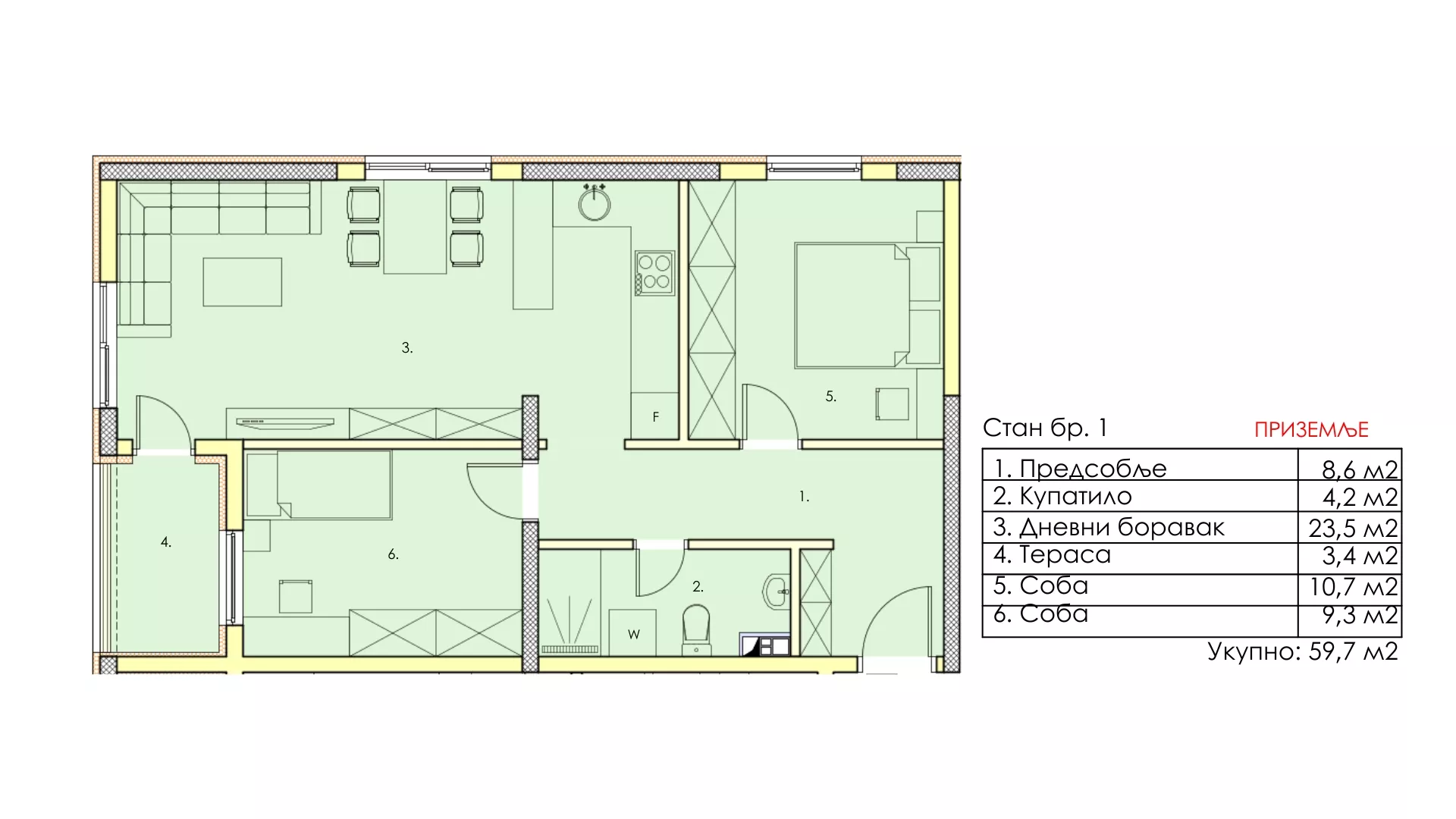 Dvoiposoban stan | 4zida