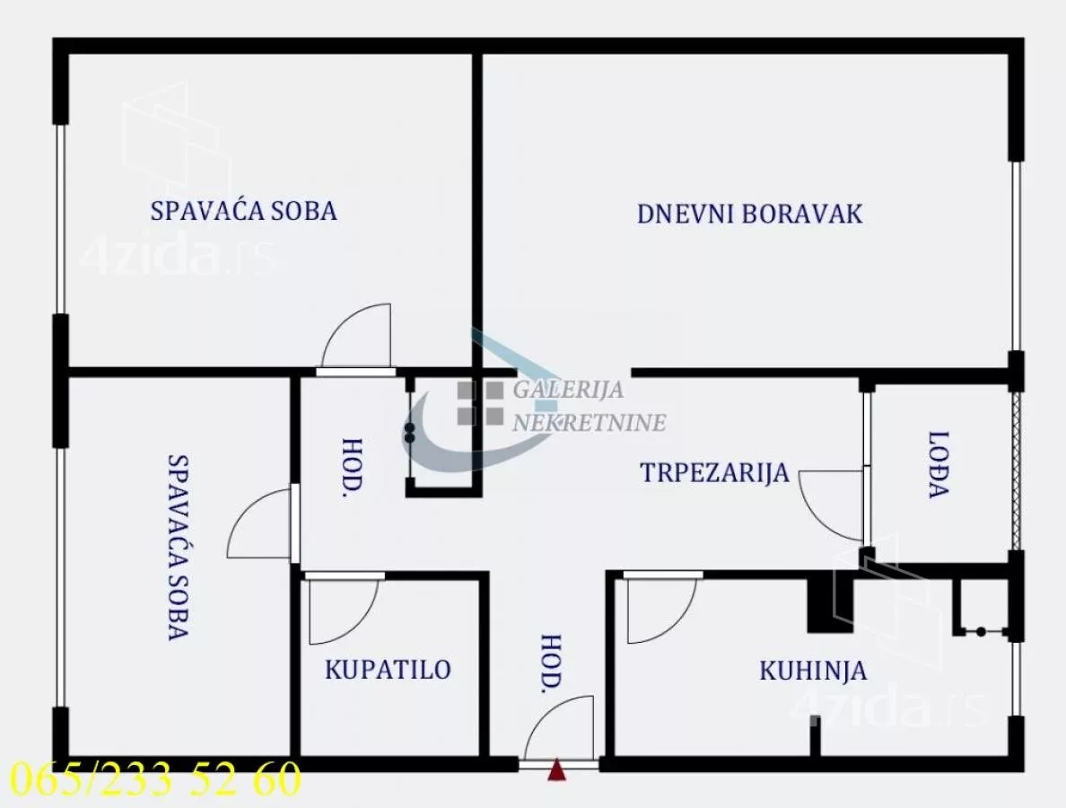 Trosoban stan | 4zida