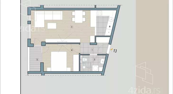 Trosoban stan | 4zida