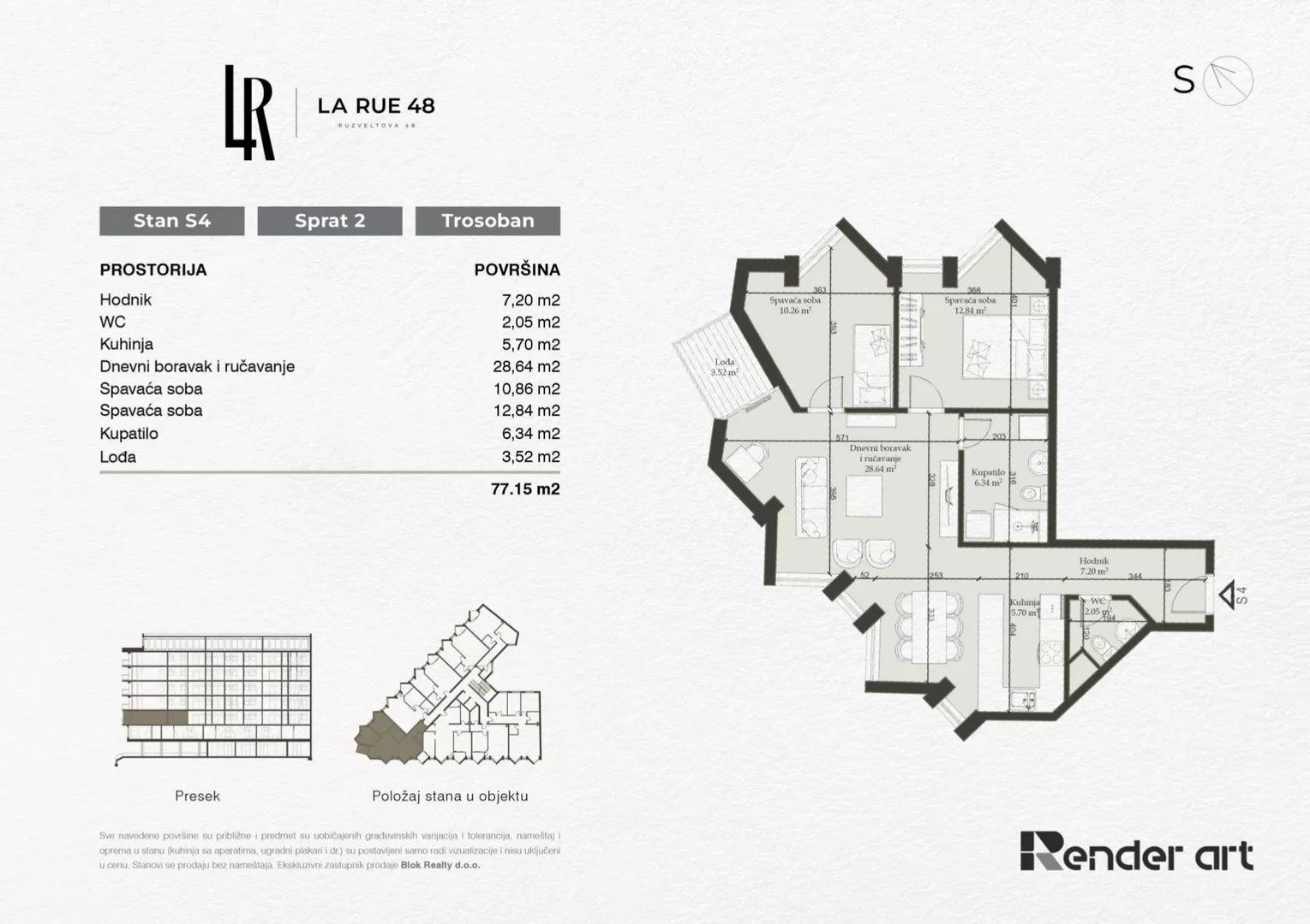 Trosoban stan | 4zida