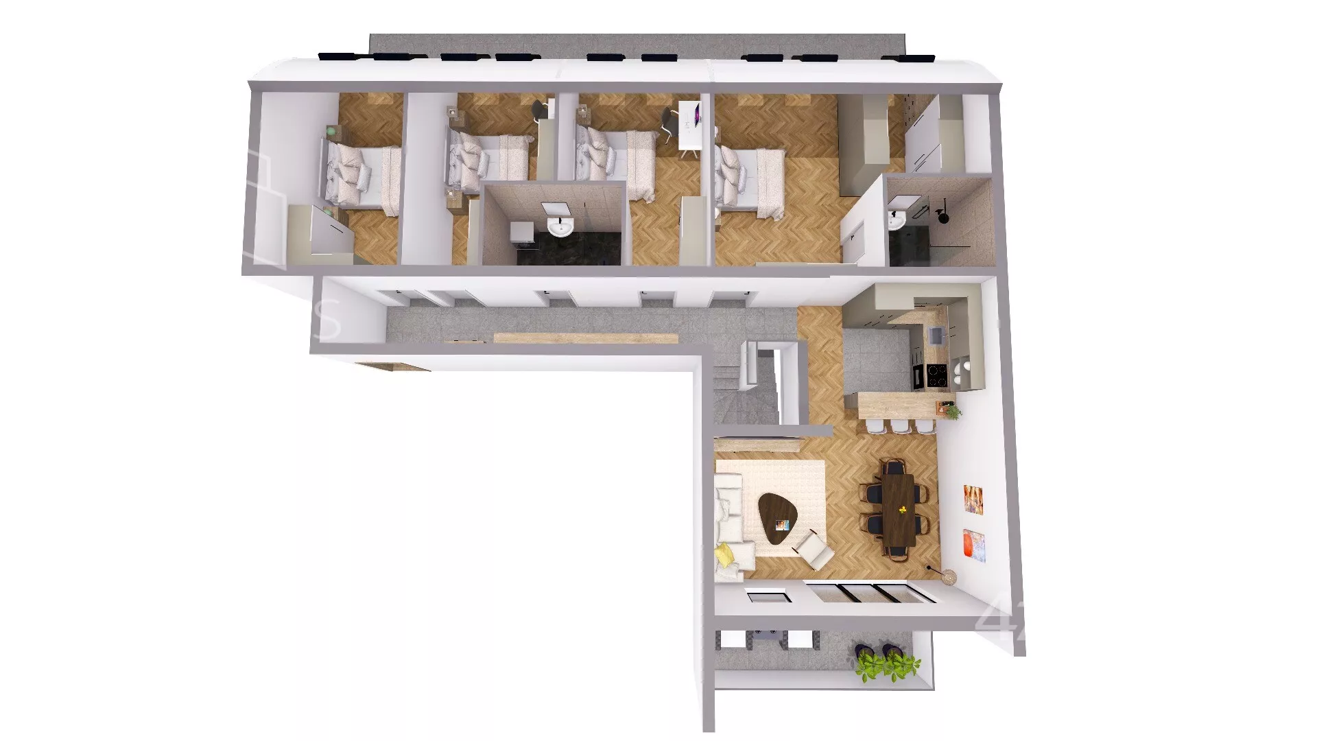 Četvoroiposoban stan | 4zida