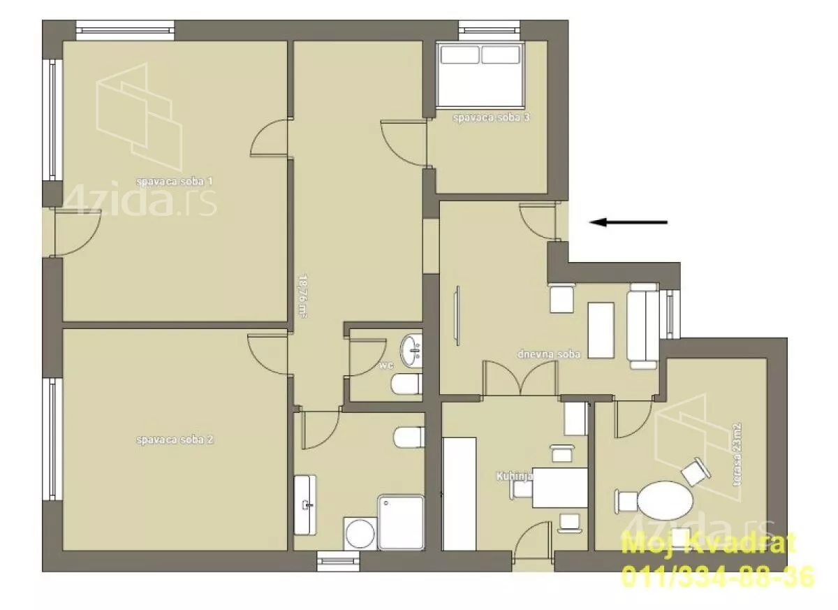 Četvorosoban stan | 4zida