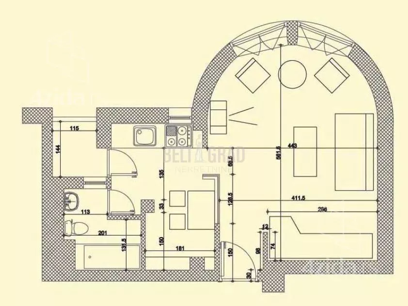 Jednosoban stan | 4zida