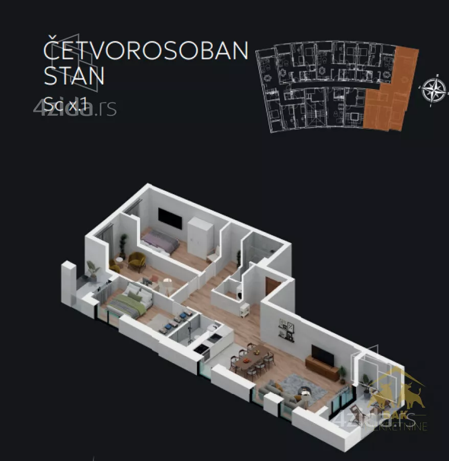 Četvorosoban stan | 4zida