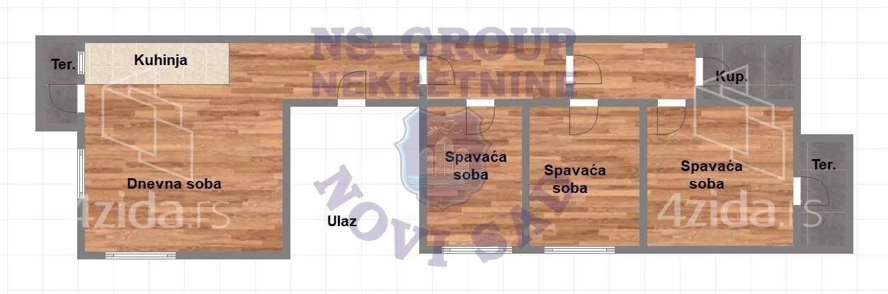 Trosoban stan | 4zida
