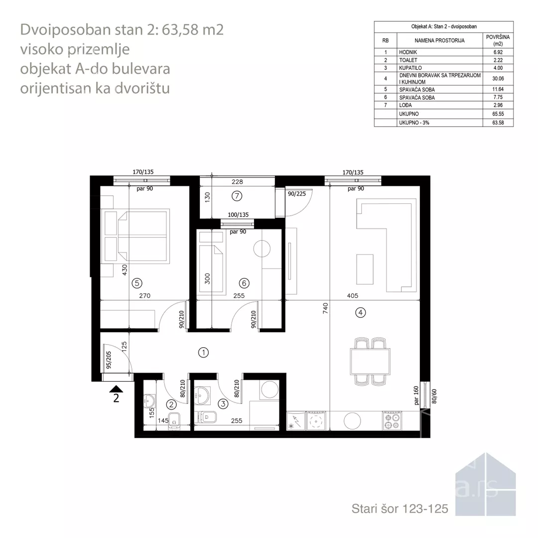 Dvoiposoban stan | 4zida
