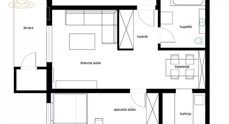 Dvosoban stan | 4zida