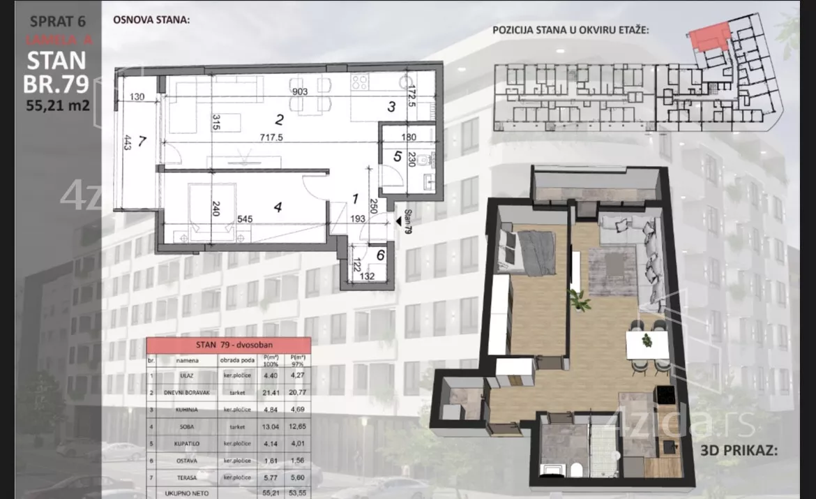 Dvosoban stan | 4zida