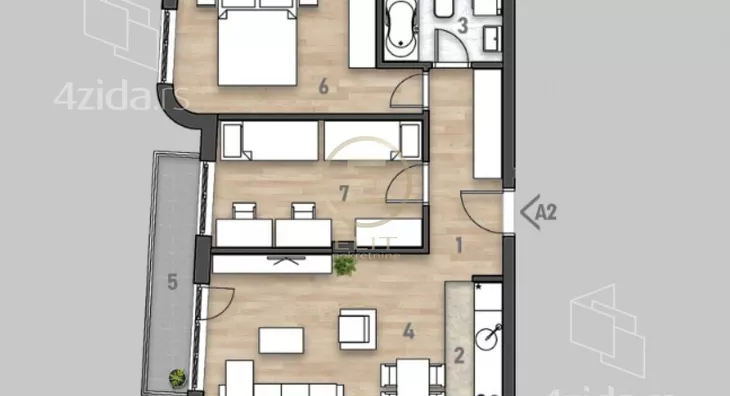 Trosoban stan | 4zida