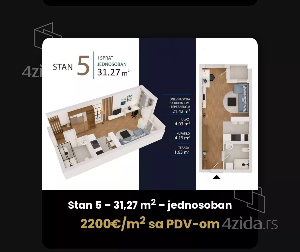 Dvoiposoban stan | 4zida