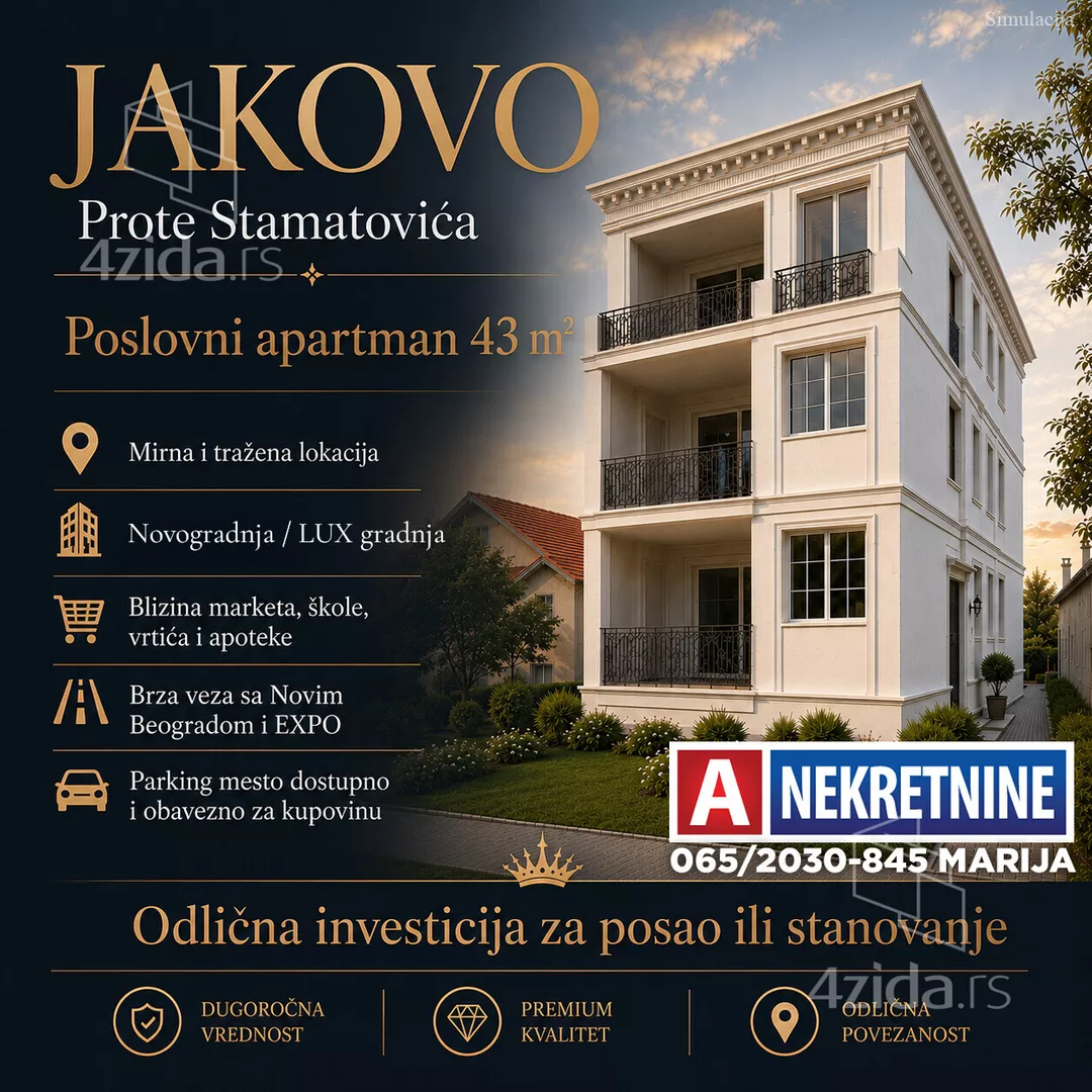 Jednoiposoban stan | 4zida