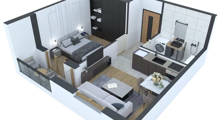 Jednoiposoban stan | 4zida