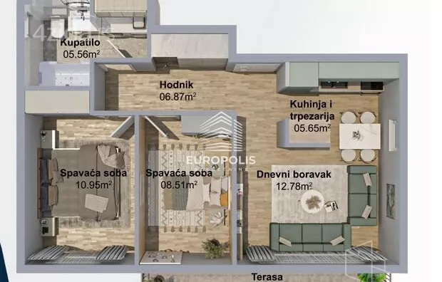 Trosoban stan | 4zida