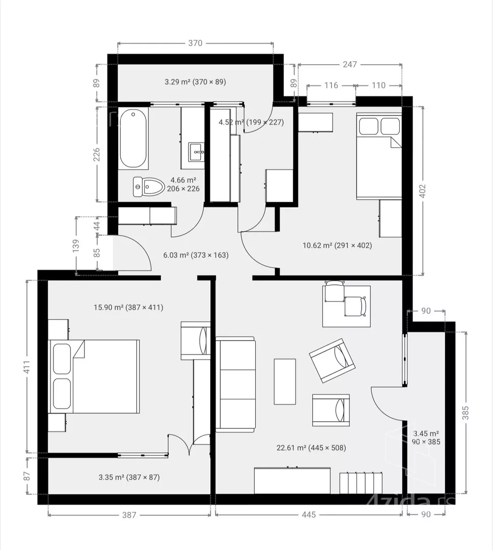 Dvoiposoban stan | 4zida