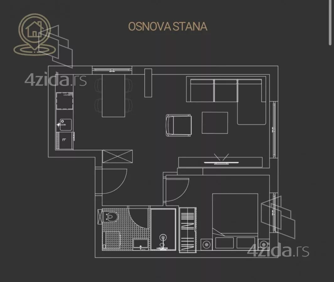 Dvosoban stan | 4zida