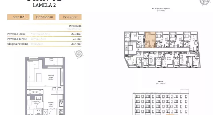 Jednosoban stan | 4zida