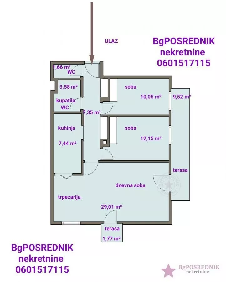Trosoban stan | 4zida