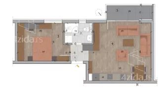 Jednoiposoban stan | 4zida