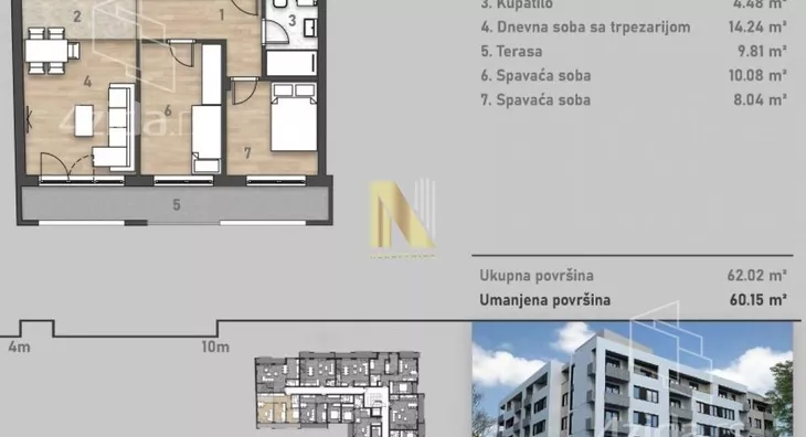 Trosoban stan | 4zida