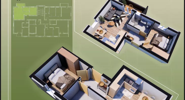 Jednoiposoban stan | 4zida