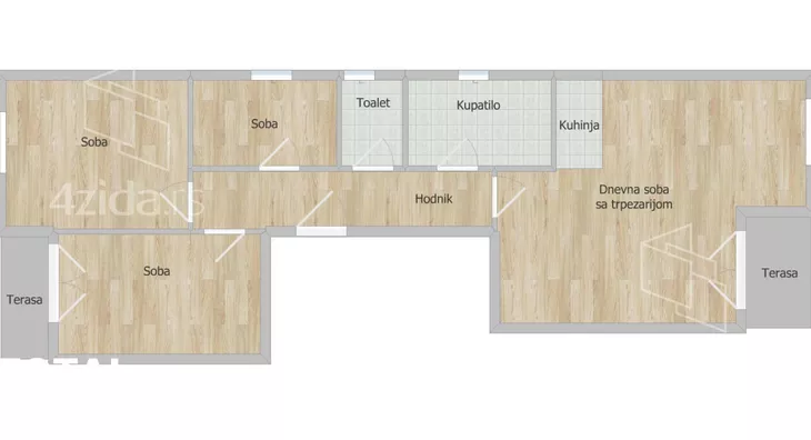 Troiposoban stan | 4zida